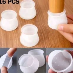 Stolar>16x bordsben, stolsbenshättor, silikonskydd för golv, bordsskydd, rörhattar