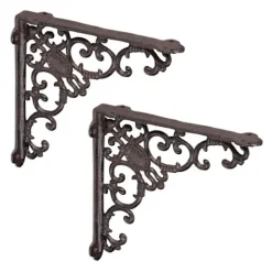 Northio Hyllor>2x hyllkonsol smide i gjutjärn