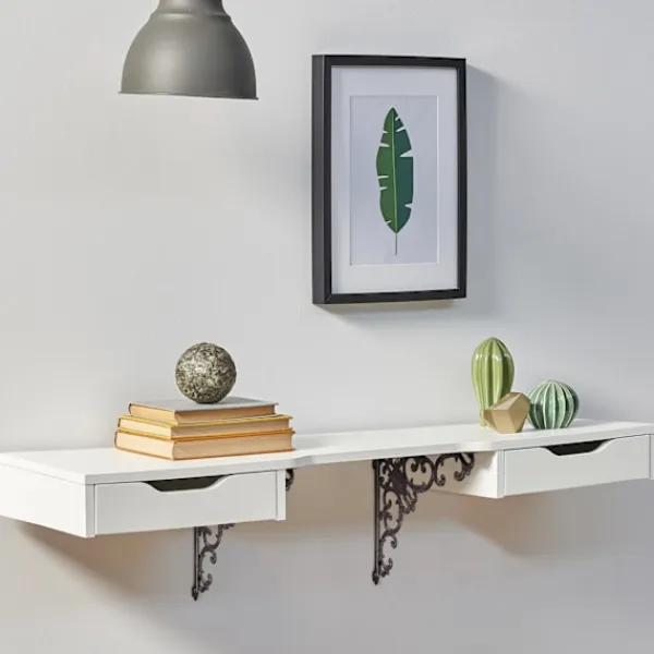 Northio Hyllor>2x hyllkonsol smide i gjutjärn