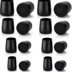 Stolar>XJ-Högklacksskydd 8 par svarta halkfria klackskydd skyddande ersättningsskoreparationslock spetslock dyna koppar 4 storlekar