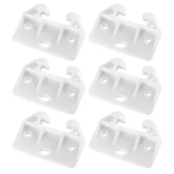 Skåp>【xj】Reservdelar för byrålådor Enkel installation Enkla vita plastlådskenor 6 st