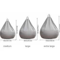 Sittsäckar>XL Överdrag för Sittsäck - Andningsbart Tyg för Vuxna & Barn 80 * 90cm 80 * 90cm