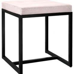 BellaFurn Pallar>Zitpoef - Stool - Hög belastningskapacitet, industriell design | Färg: Crème | Material: Mjukt